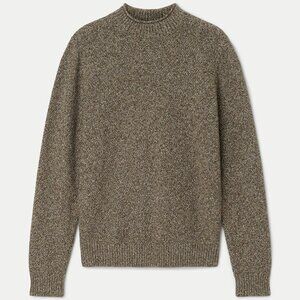 Frank & Oak Olive Unisex 100% Organic Cotton Mock Neck Sweater M
